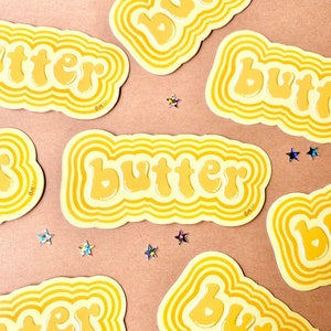 BTS Retro Butter - Vinyl Sticker