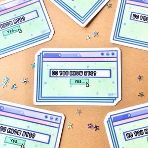 BTS Do You Know BTS - Vinyl Sticker