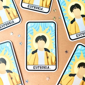 BTS Jungkook Euphoria Tarot Card - Vinyl Sticker