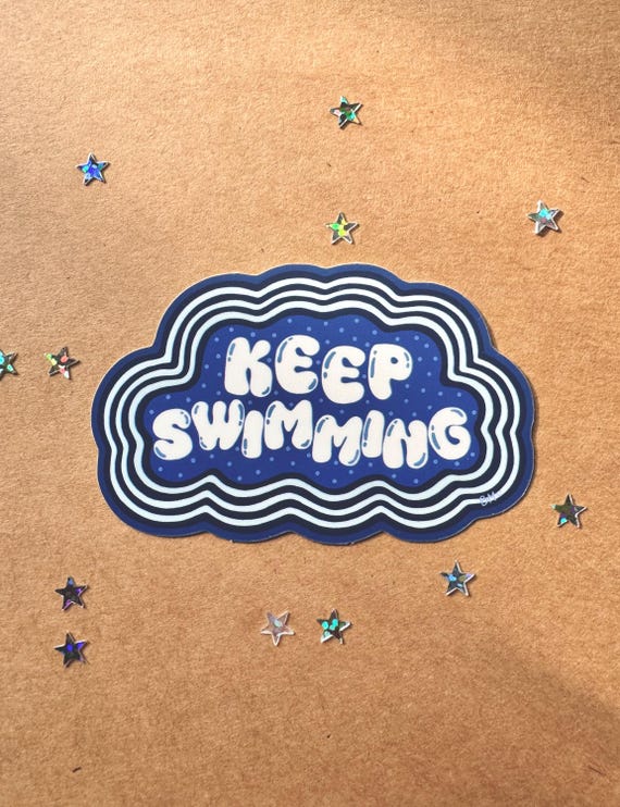 BTS Keep Swimming - Vinyl Sticker - Etsy