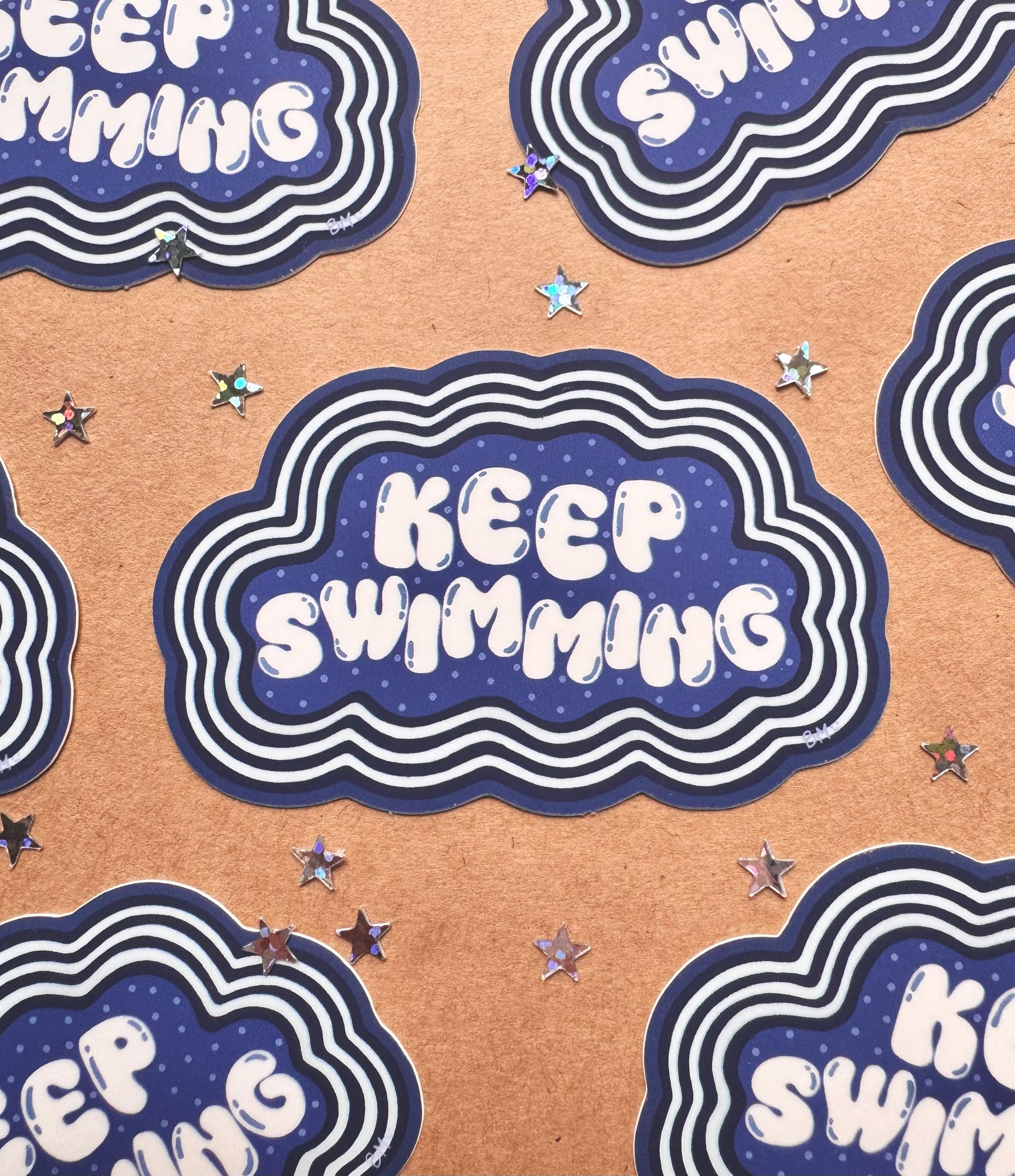 BTS Keep Swimming - Vinyl Sticker - Etsy