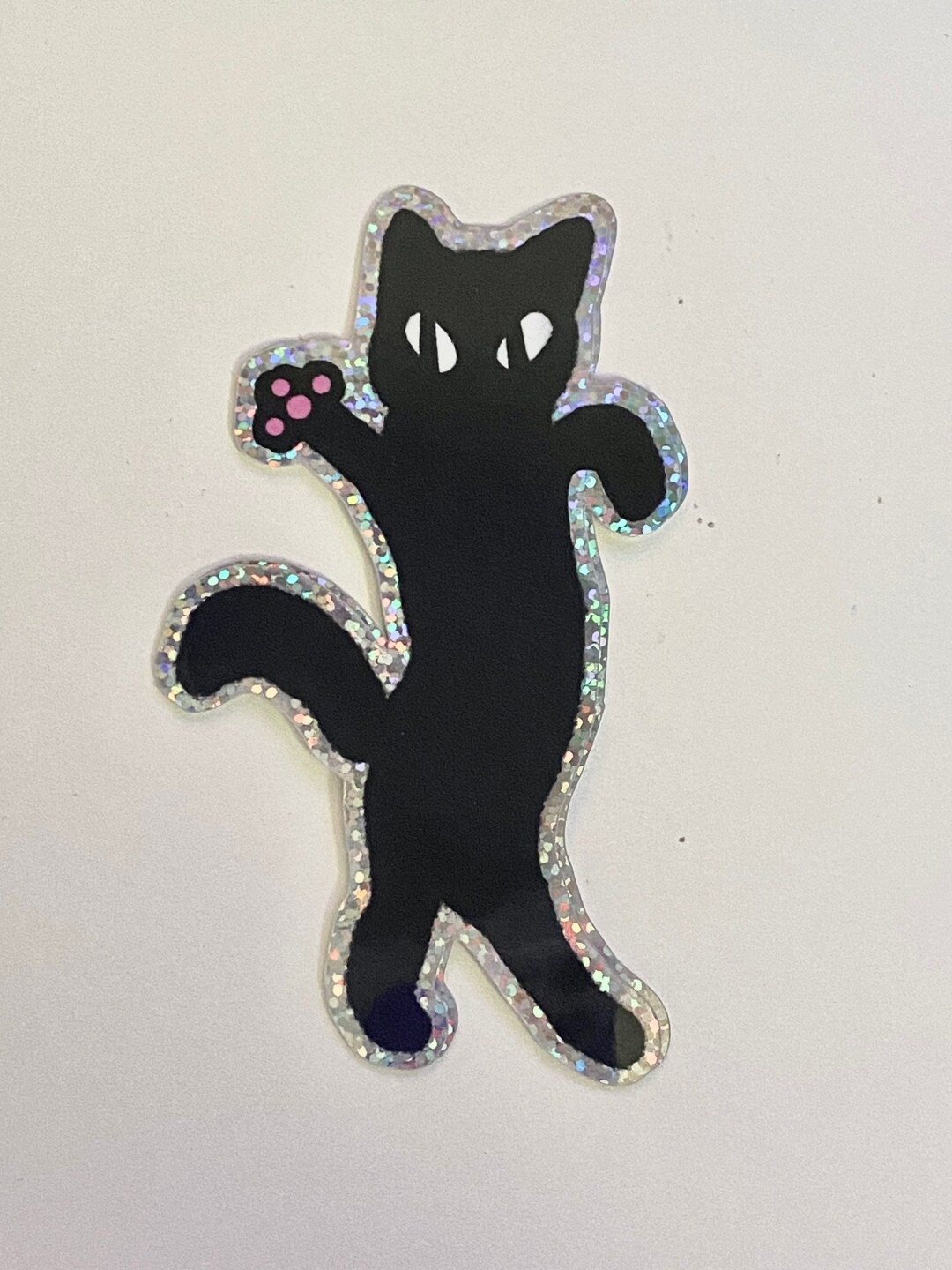 Dance Kitty Glitter Sticker - Etsy