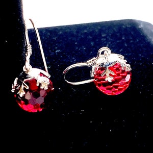 Christmas Ornament Drop Earrings |  Dangle Earrings | 925 Sterling Silver Earrings | Silver Earring | Christmas Earrings | Christmas Gift