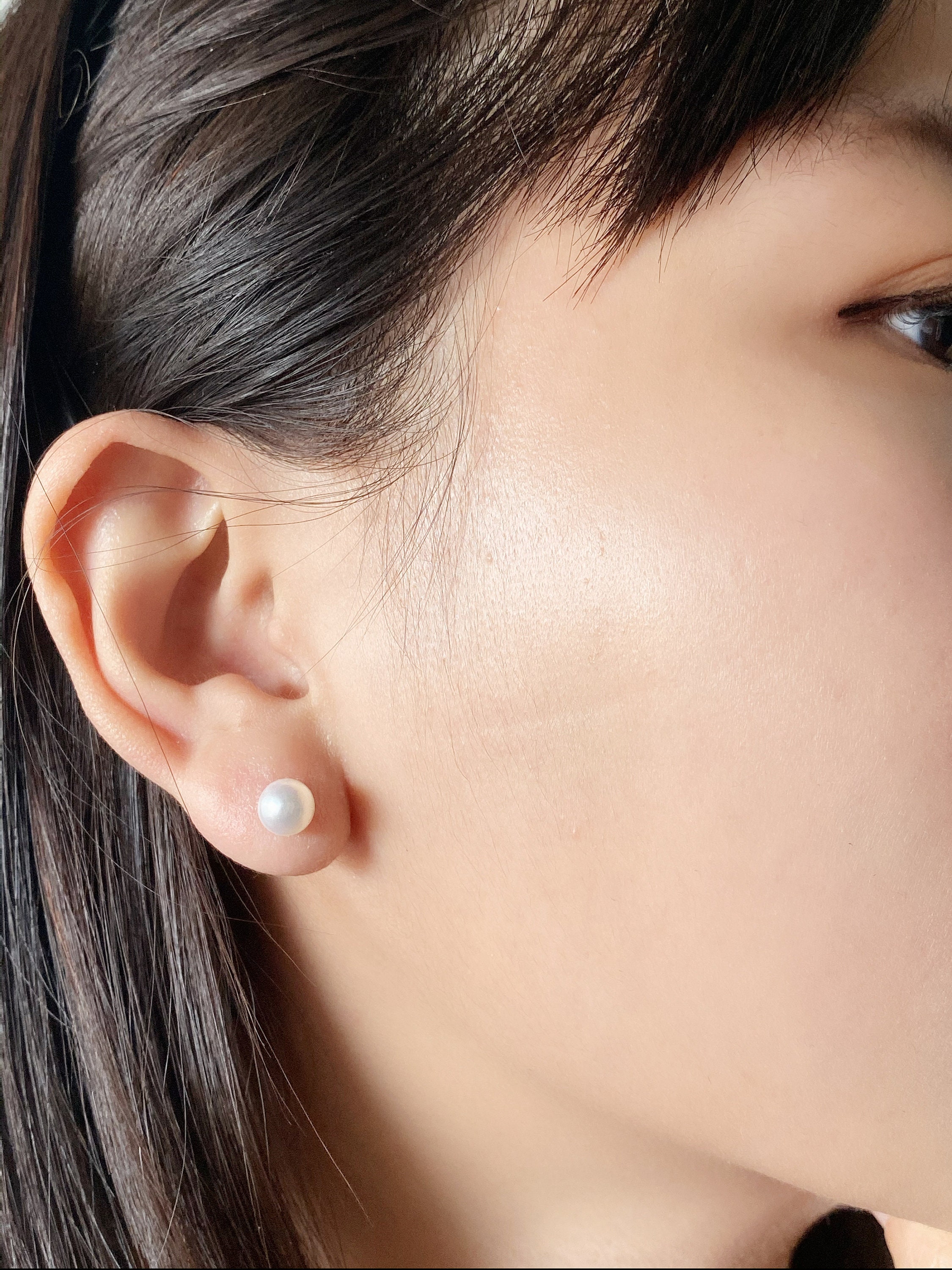 Amazon.com: MABELLA 925 Sterling Silver AAA Genuine  Natural White Pearl 925 Sterling Silver Earrings 4.63 G.‎ main image 1