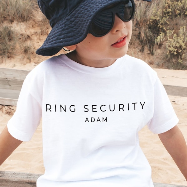 Ring Bearer Gift | Personalized Jr Groomsman Shirt | Ring Security Bearer Shirt | Flower Boy or Girl Custom Tees