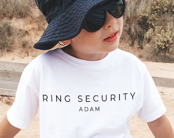 Ring Bearer Gift | Personalized Jr Groomsman Shirt | Ring Security Bearer Shirt | Flower Boy or Girl Custom Tees