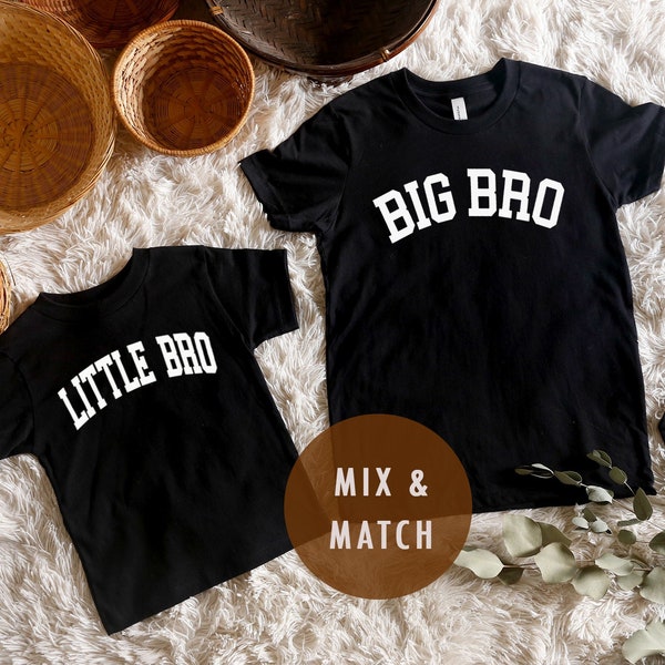 Big Bro Little Bro Shirts | Big Brother Tshirt | Matching Family Outfits | Hospital Outfits