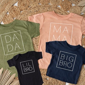 Family Matching Outfits, Mama Mini Nana Shirts, Mom Dad Baby Shirts, Mother's Day Shirt , Family Photo Shirts, New Baby Gift