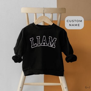 Kids Custom Name Crewneck Sweatshirt | Personalized Family Matching Sweatshirts