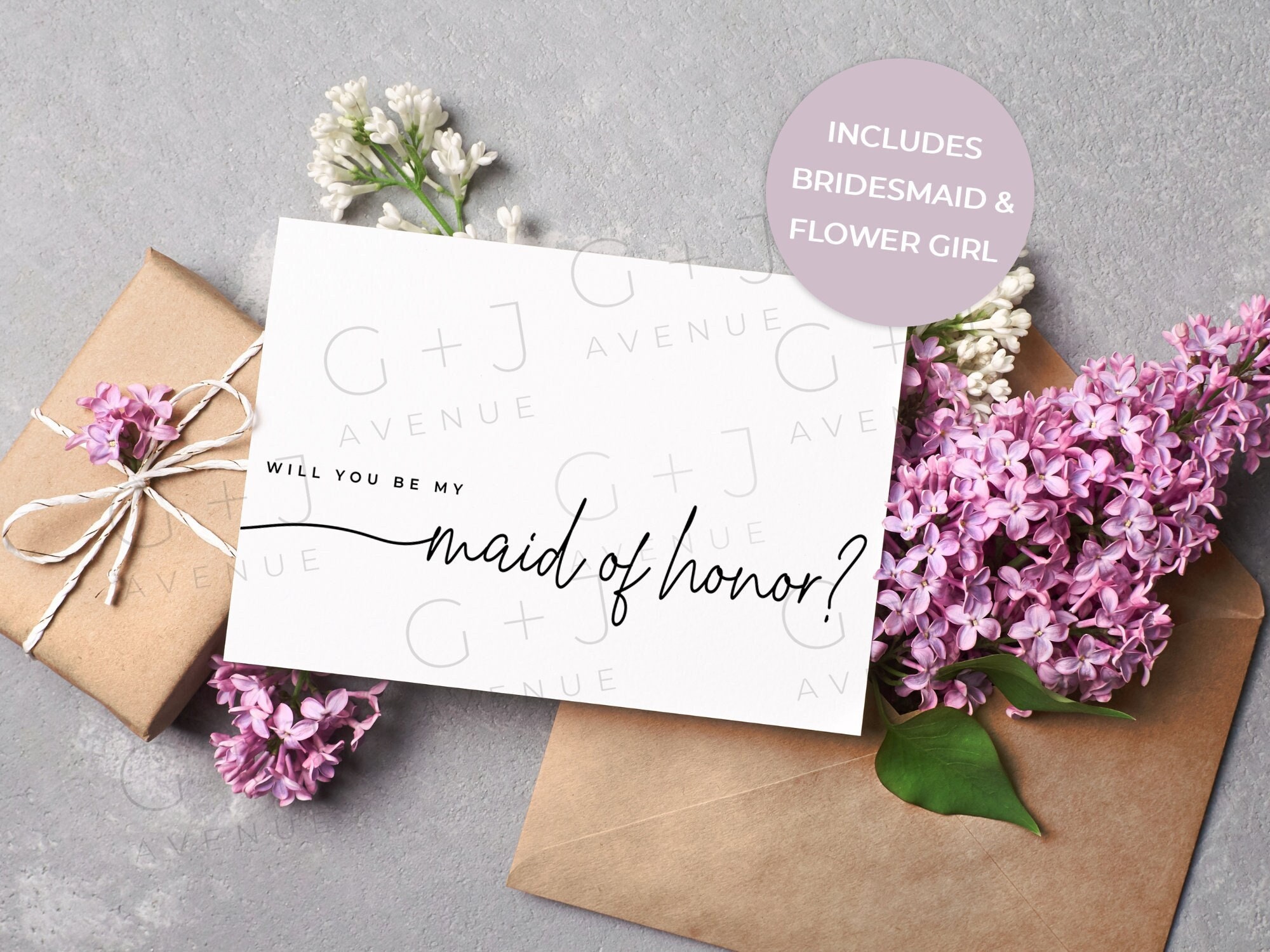Printable Maid of Honor Proposal Digital Download Card - Etsy