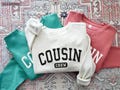 Cousins Crew Sweatshirt or Bodysuit | Matching Cousin Clothes | New Cousin Crew Member | Family Reunion Trip Matching Clothes