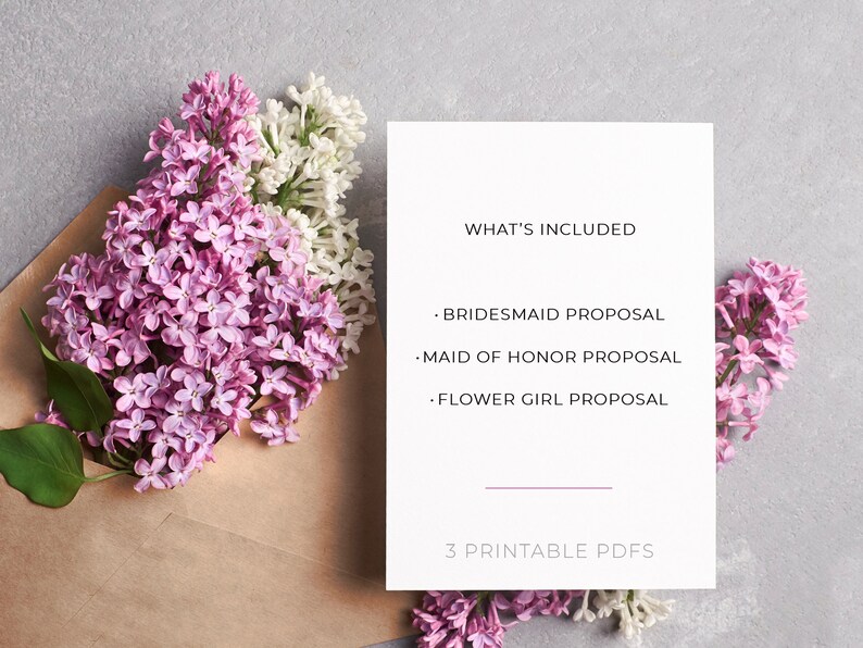 Printable Maid of Honor Proposal Digital Download Card - Etsy