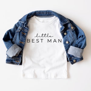 Little Best Man Gift | Jr Groomsman Shirt | Mini Best Man | Son of Groom Custom Tees