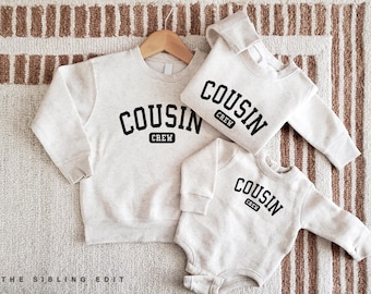 Cousins Crew Sweatshirt | Matching Baby Toddler Clothes | New Cousin Club Member | Family Trip Matching Fleece
