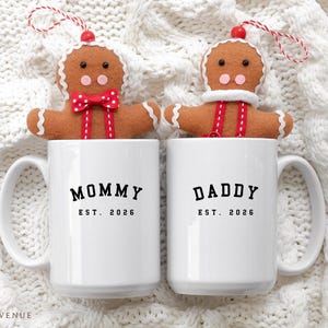 New Parents Coffee Mug, New Mommy Daddy Est 2026 Mug, Baby Announcement, Pregnancy Reveal, Baby Shower Gift for Expecting Parents