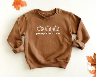 Sudaderas o bodys de forro polar para niños con estampado de calabazas / Suéteres minimalistas a juego con estampado de calabazas para familiares y amigos / Sudadera con estampado de calabazas