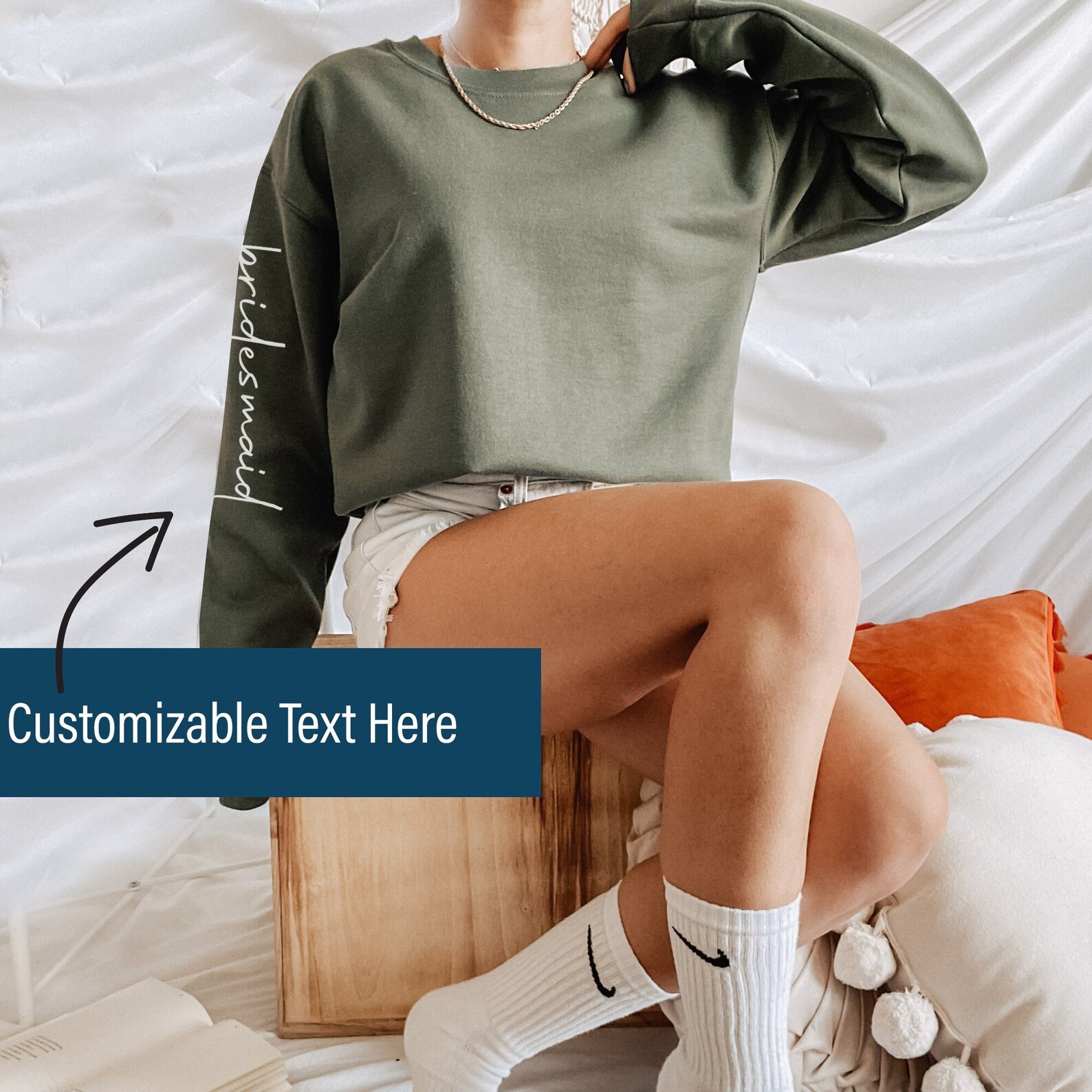 Custom Bridal Party Sweatshirt Maid of Honor Sweatshirt Etsy