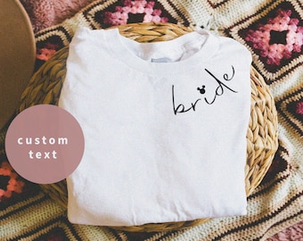 Disney Bride Sweatshirt - Disneyland Bachelorette Sweatshirt - Mickey Bridal Party Crewneck - Maid of Honor, Bridesmaid, Mother of Bride