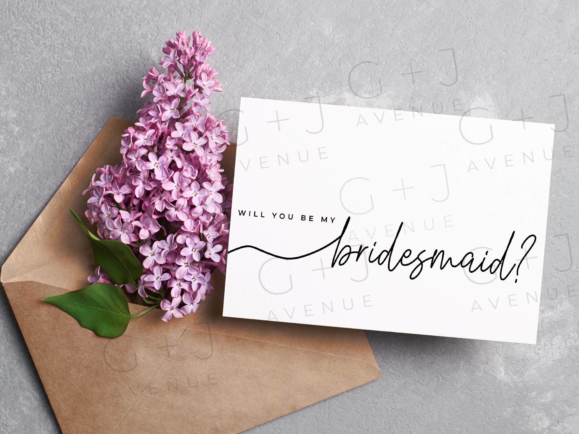 Printable Maid of Honor Proposal Digital Download Card - Etsy