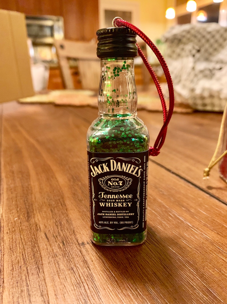 Mini Liquor Bottle Xmas Tree Ornaments Etsy