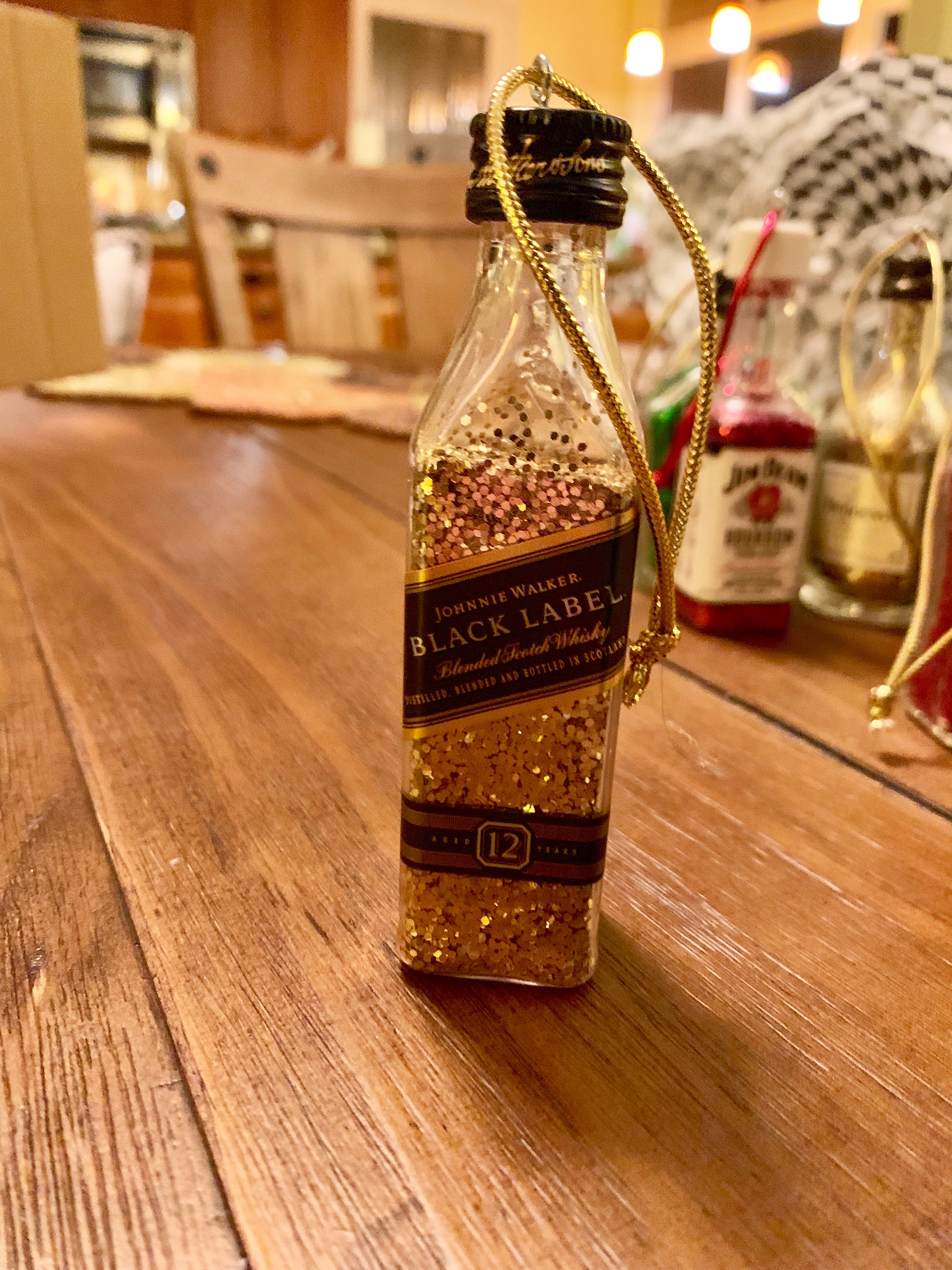 Mini Liquor Bottle Xmas Tree Ornaments Etsy