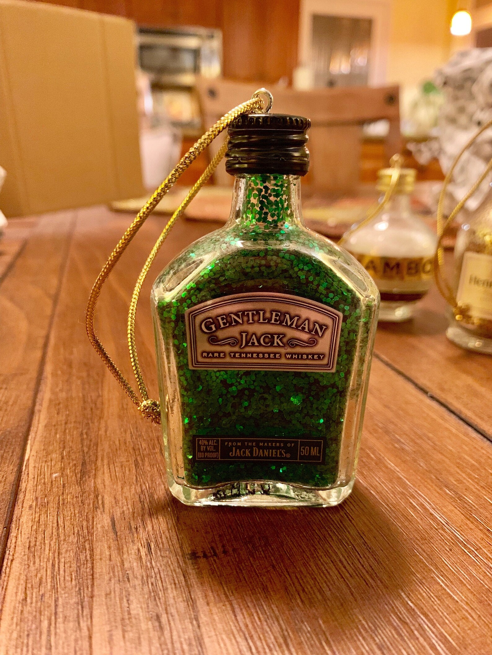 Mini Liquor Bottle Xmas Tree Ornaments Etsy