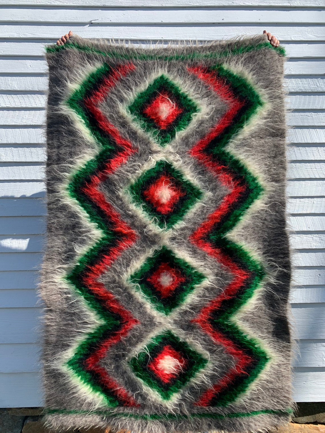 Mohair Rug Turkish Vintage Etsy