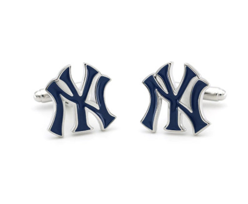 Yankees Cufflinks Mlb Baseball Major League Baseball Men's Etsy