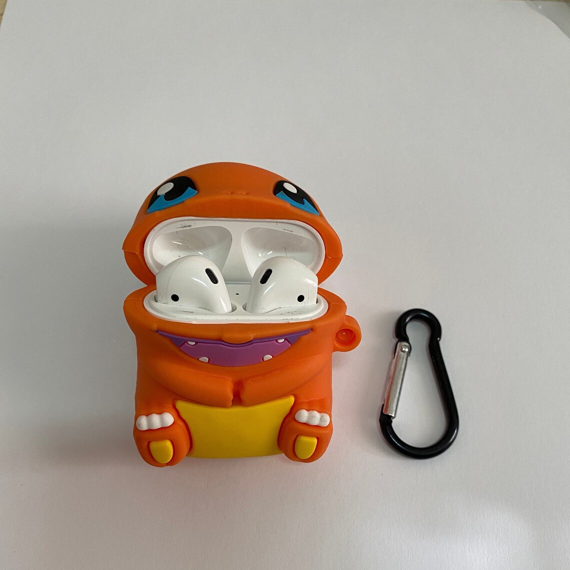 Charmander silicone airpod case pokemon squirtle bulbasaur ash Etsy