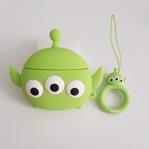 Alien Toy Story Silicone airpod case headphone accessory buzz lightyear woody cartoon superhero gift christmas present kids electronic cute