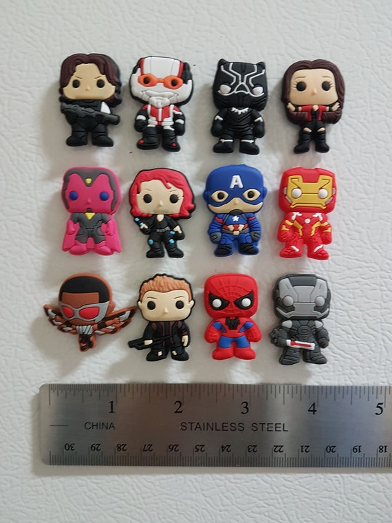 Avengers Magnet Set Ironman Black Panther Spiderman Black Widow
