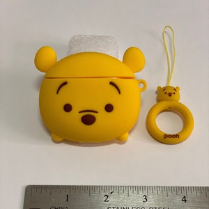 Winnie the Pooh AirPod case disney childrens cartoon teddy bear animation gifts for kids eeyore piglet tigger honey jar headphone case apple image 3
