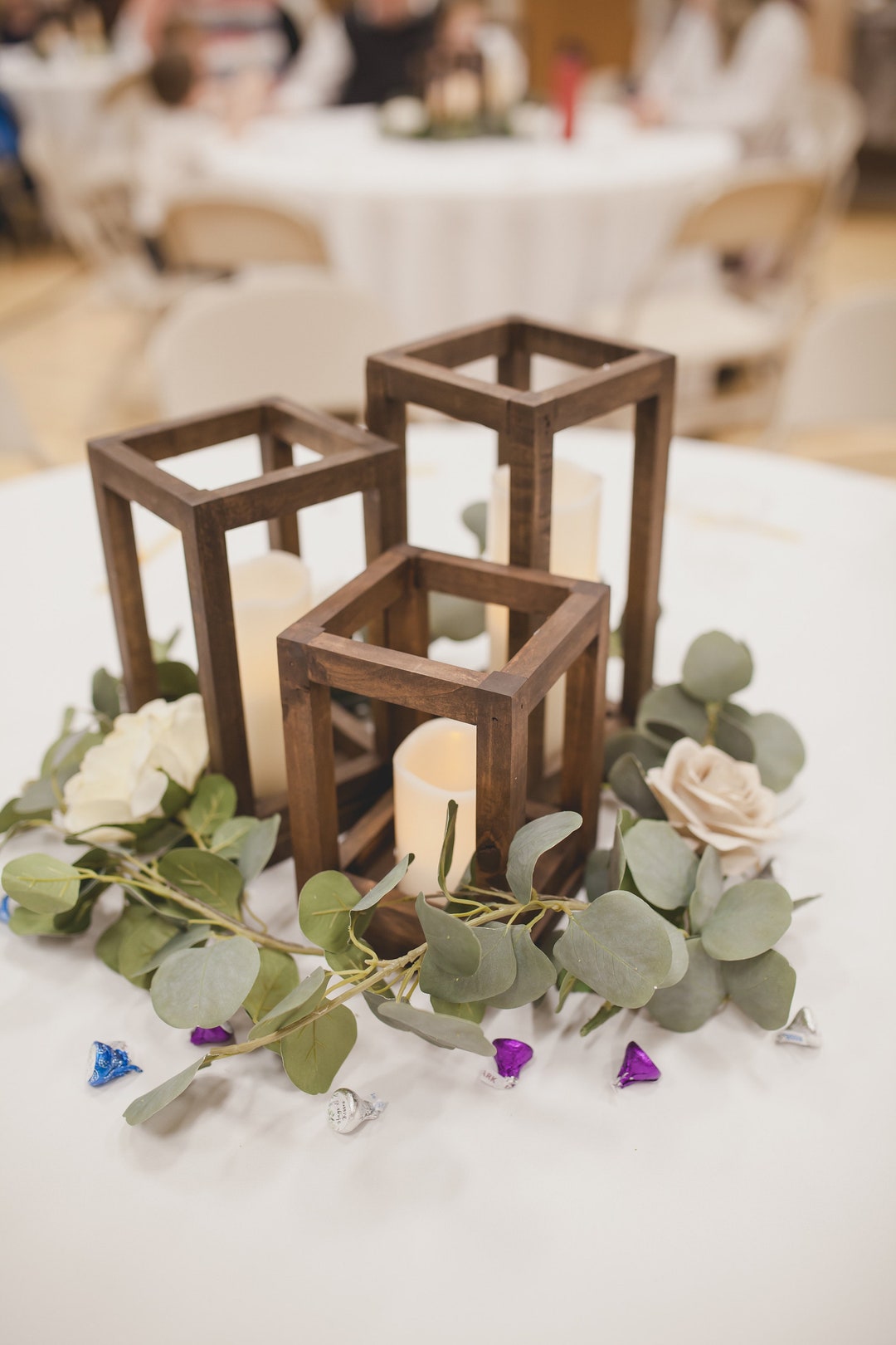 16 Set Bulk Wedding Lanterns Rustic Lanterns Wooden Etsy