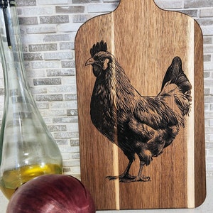 Chicken| Hen | Cutting Board | Laser Engraved