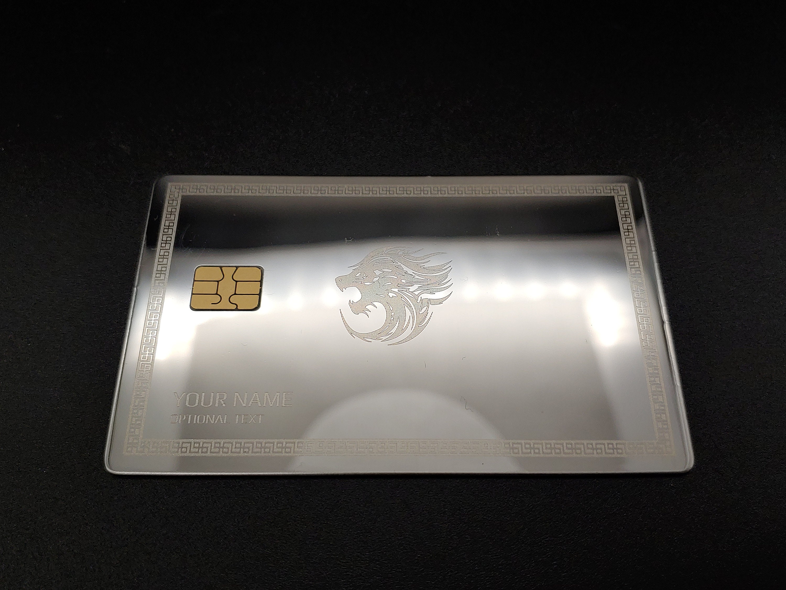 Custom Metal Credit Card Etsy