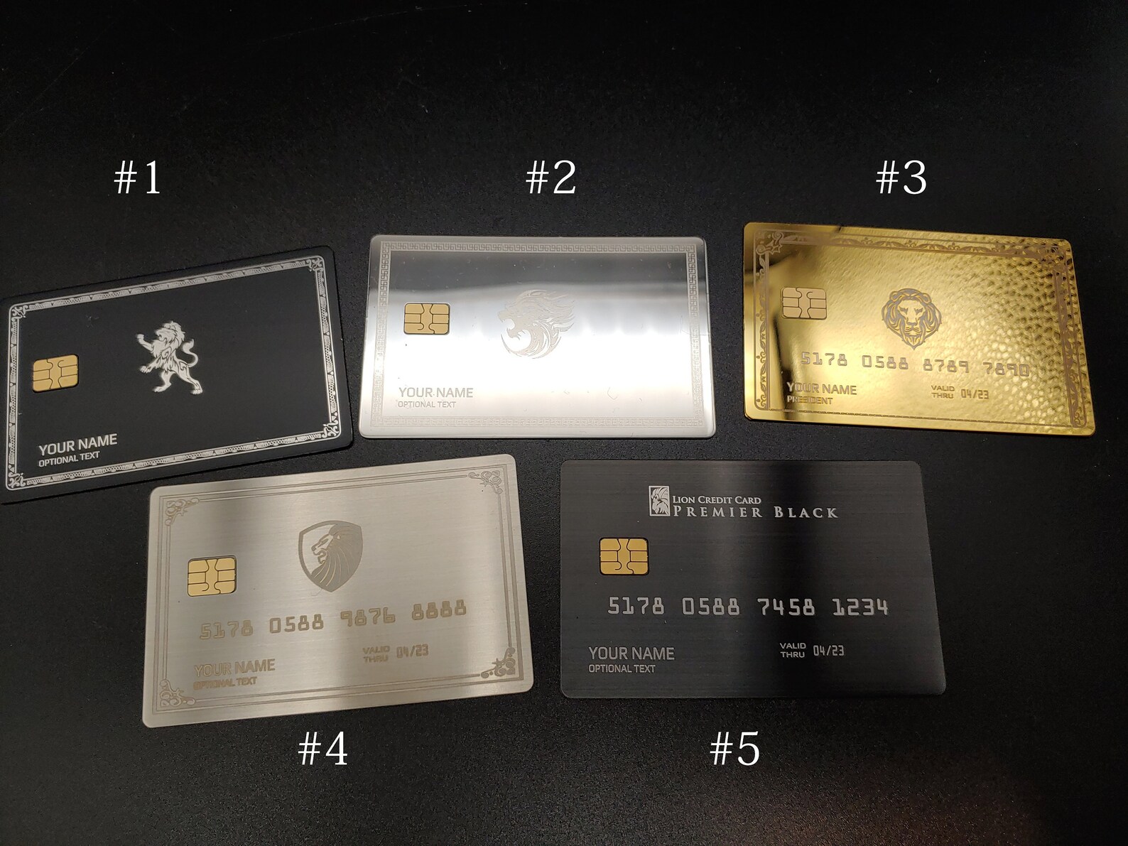 Custom Metal Credit Card Etsy