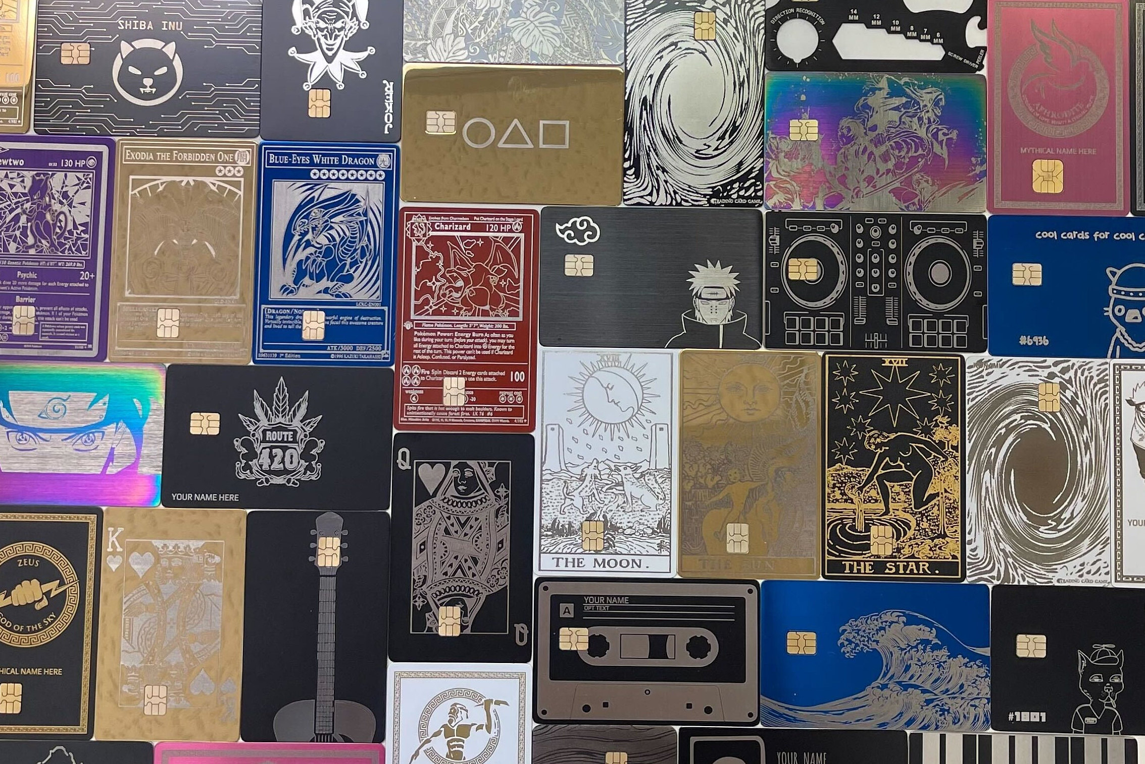 Custom Metal Credit Card Etsy