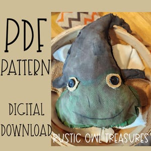 Swamp Hag Sally Primitive Frog Witch Pdf Pattern