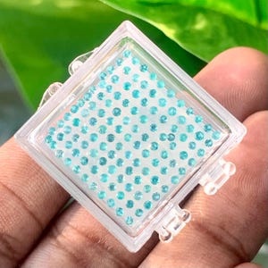 Round!  Brazil Rare Calibrated size Natural Paraiba Tourmaline  1.69 carats-  1.5mm size -Round  cut -121pcs -  loose Gemstones.