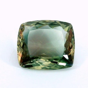 Natural Andesine  labradorite Rare gem! 6.02 carat  Clean -   12.4x10.79mm - cushion cut - loose gemstones.../cloud19gemstones