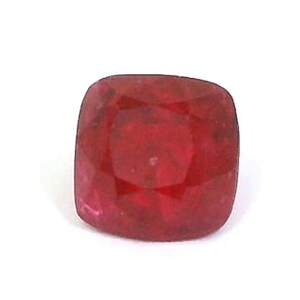 Natural Red Spinel -  0.55cts 4.26 x 4.30 mm -  cushion cut - loose gemstone/cloud19gemstones