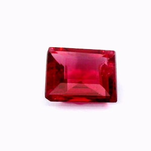 Natural Mogok  Red Spinel 0.80 carats 5.76X5.20mm - Square cut -red color - loose gemstone/cloud19gemstones