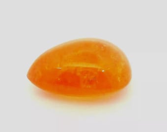 Natural  Fanta  Spessartite Cabochon 6.75 carats  12.4x9.1 mm  |  Pear loose gemstone. | cloud19gemstones
