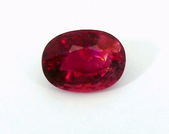 Natürlicher Rubellit-Turmalin 1.35 Karat | 7,9x5,8mm |  Ovalschliff Pink Farbe lose Edelsteine | Wolke19Edelsteine