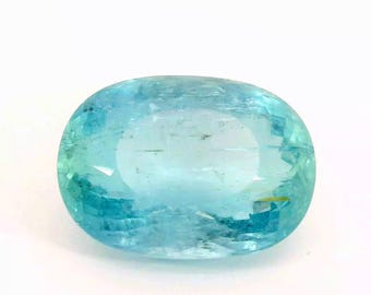 Aigue-marine naturelle |  50,63 cts | 27,11 x 19,55 mm |  Taille ovale | Brésil | Pierres précieuses en vrac