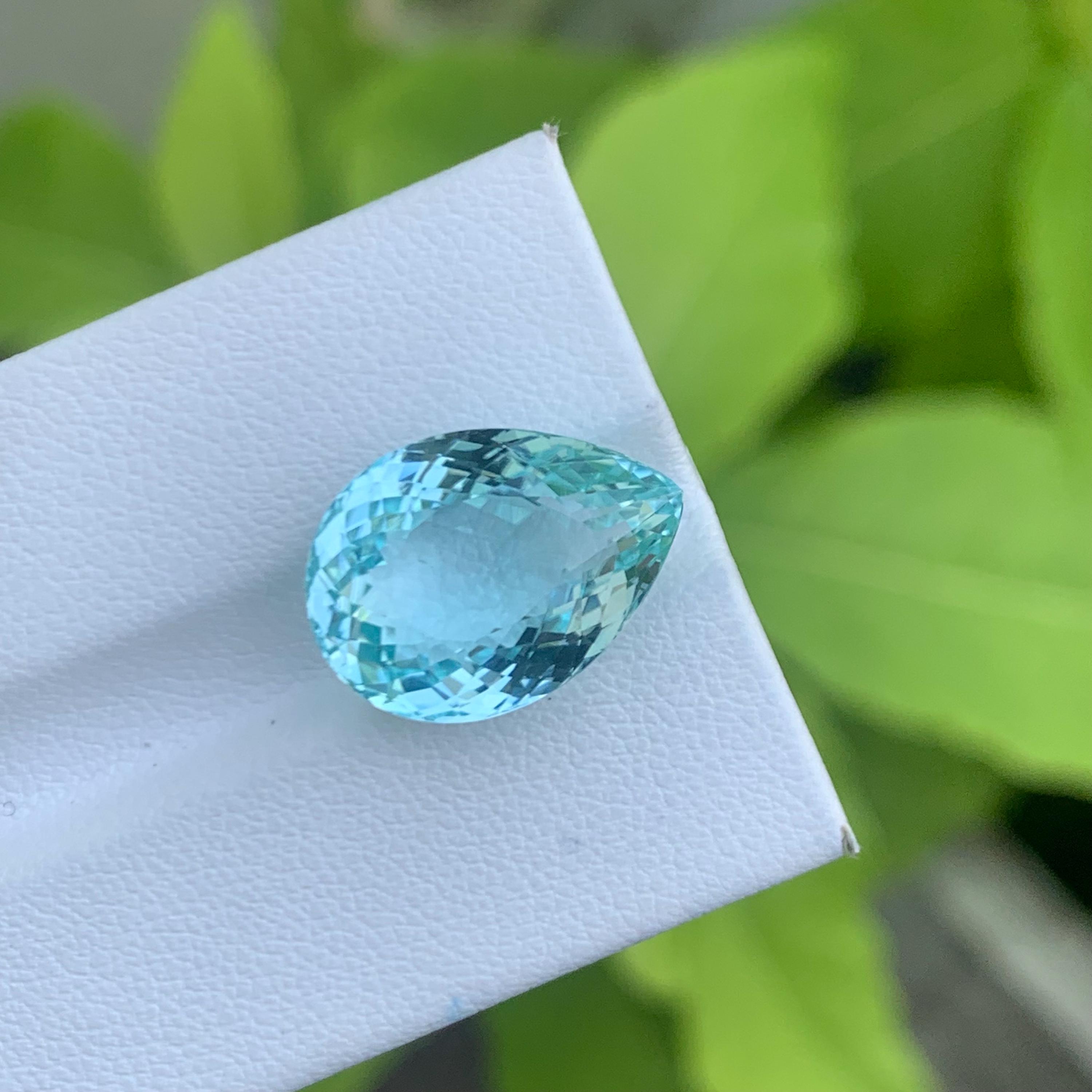 天然パライバトルマリン | 17 x 12 mm | ネオンブルー | ペアシェイプ