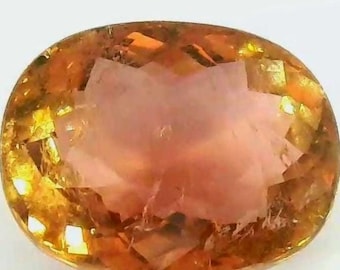 Tourmaline naturelle |  whisky |  4,65 cts | Taille ovale | impérial |  Mozambique | pierres précieuses en vrac