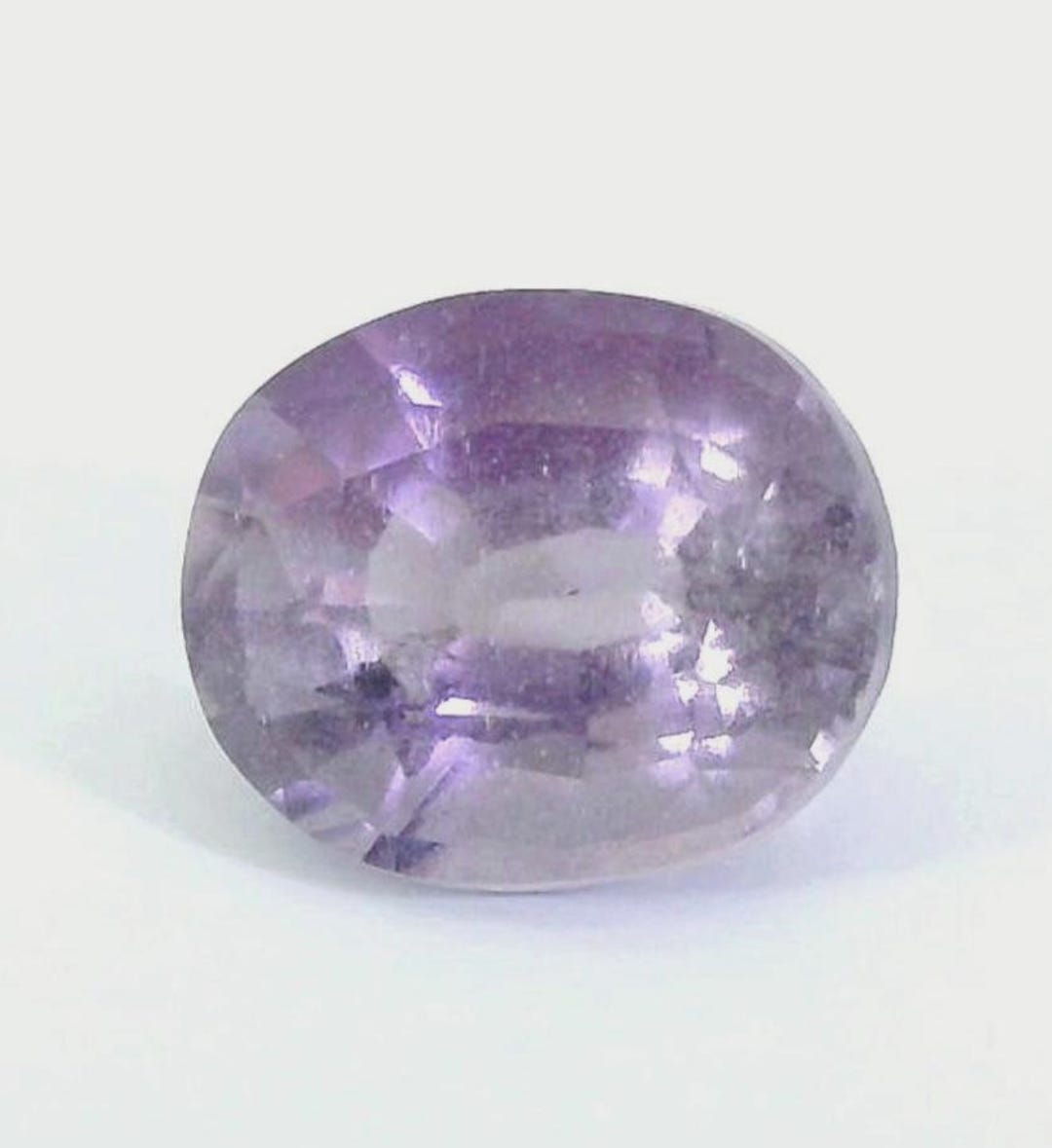 Natural Scapolite | 1.09 Carats| Purple | 6.88x5.75 Mm | Oval Cut ...