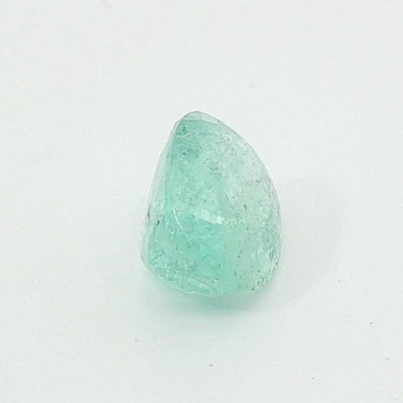 Tourmaline Paraiba naturelle 6,20 carats | Pierre précieuse bleue ovale | 13,4 x 9,6 x 7,5 mm | Origine : Mozambique | Naturelle | cloud19gemstones image 4
