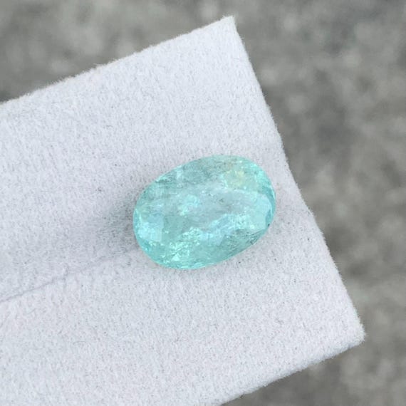 Natural Paraiba Tourmaline 6.20 Carats | Blue Oval Cut Gemstone | 13.4x9.6x7.5 mm | Mozambique Origin | Natural | cloud19gemstones
